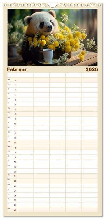 Produktbild: Familienplaner 2026 - Heute ist mein Tag mit 5 Spalten (Wandkalender, 21 x 45 cm) CALVENDO