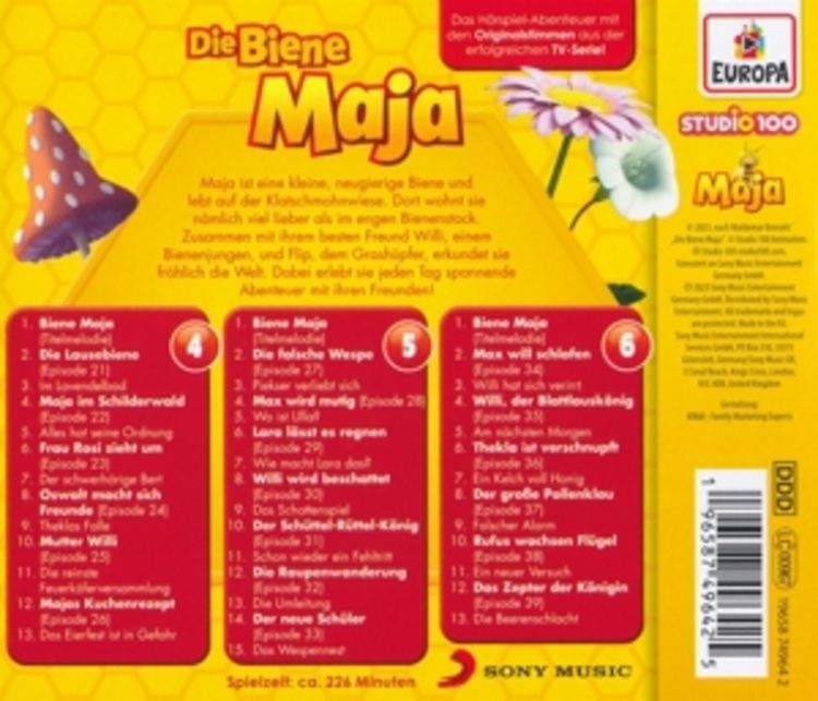 Produktbild: Die Biene Maja - Die 2. 3er Box (Folgen 4, 5, 6)