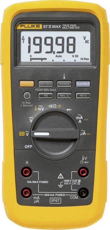 Produktbild: Fluke 87V-MAX Hand-Multimeter digital CAT III 1000 V, CAT IV 600V
