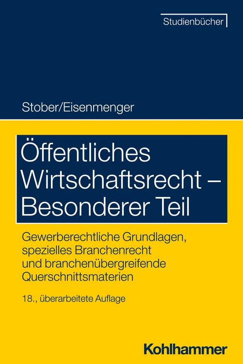 Produktbild: &Ouml;ffentliches Wirtschaftsrecht - Besonderer Teil