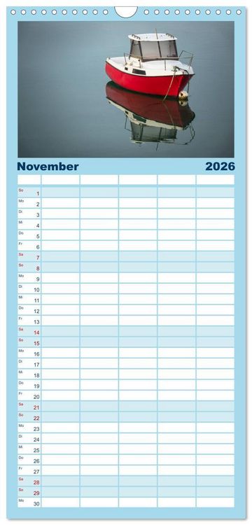 Produktbild: Familienplaner 2026 - Unterwegs in der Bretagne mit 5 Spalten (Wandkalender, 21 x 45 cm) CALVENDO