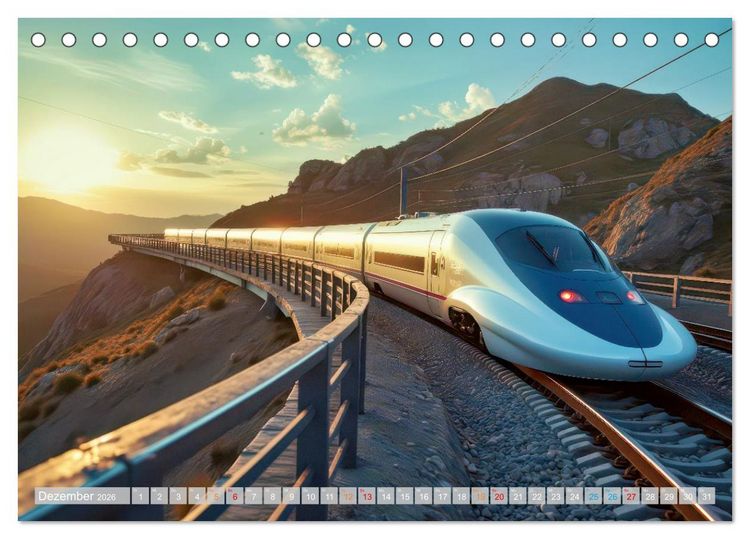 Produktbild: Hightech Z&uuml;ge (Tischkalender 2026 DIN A5 quer), CALVENDO Monatskalender