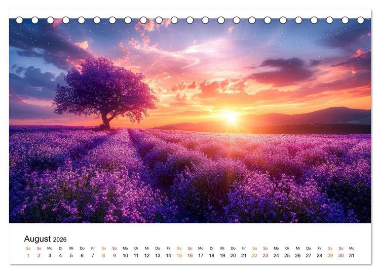 Produktbild: Natur im Jahr (Tischkalender 2026 DIN A5 quer), CALVENDO Monatskalender