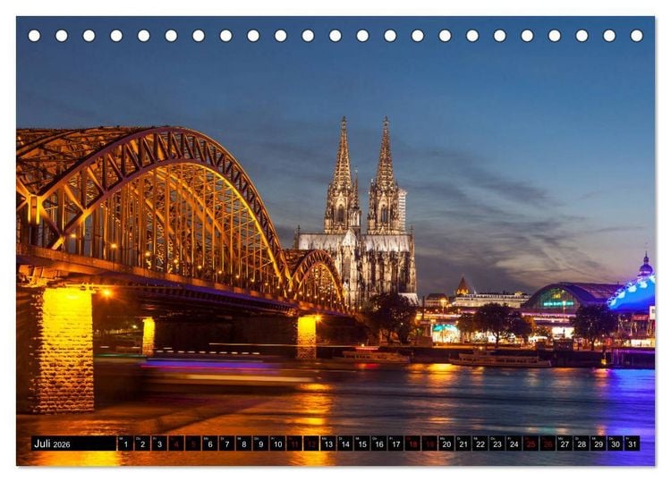 Produktbild: Deutschlands Fl&uuml;sse (Tischkalender 2026 DIN A5 quer), CALVENDO Monatskalender