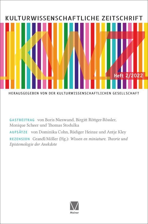Produktbild: Kulturwissenschaftliche Zeitschrift 2022/2