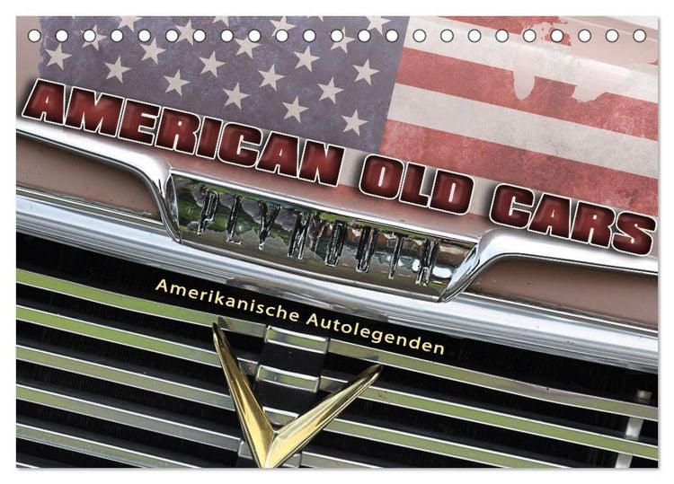 Produktbild: American Old Cars - Amerikanische Autolegenden (Tischkalender 2026 DIN A5 quer), CALVENDO Monatskalender