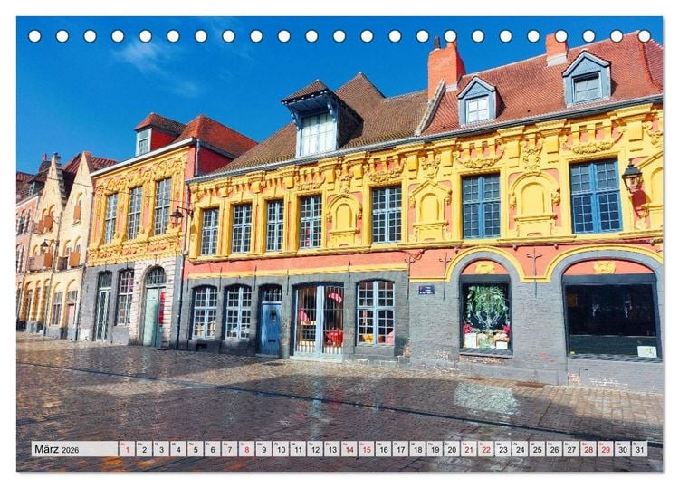 Produktbild: Lille - Charmante Metropole in Nordfrankreich (Tischkalender 2026 DIN A5 quer), CALVENDO Monatskalender