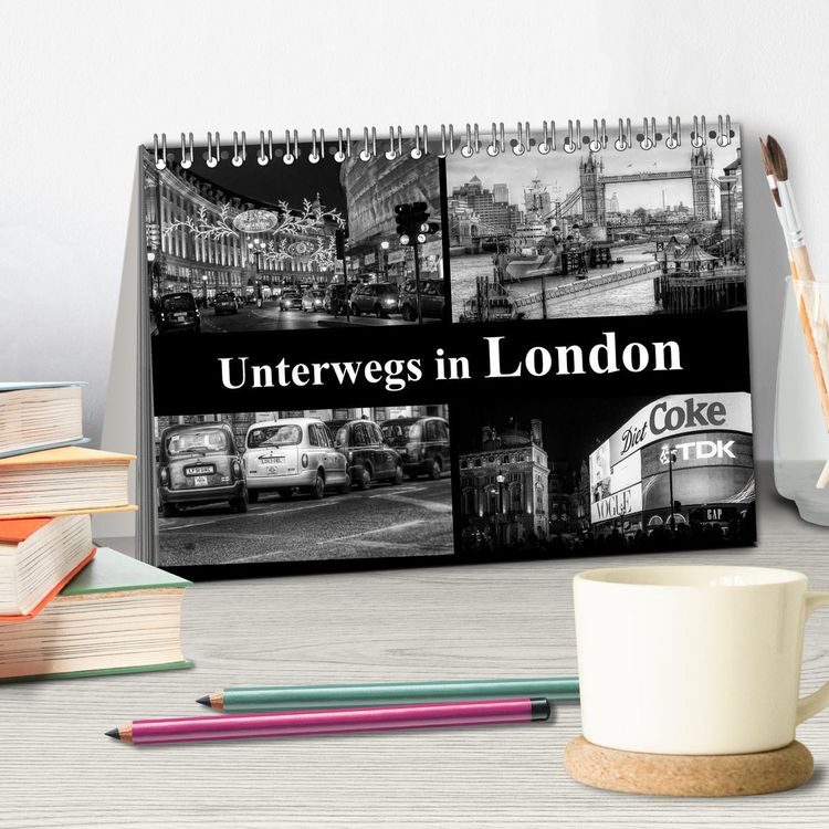 Produktbild: Unterwegs in London (Tischkalender 2026 DIN A5 quer), CALVENDO Monatskalender