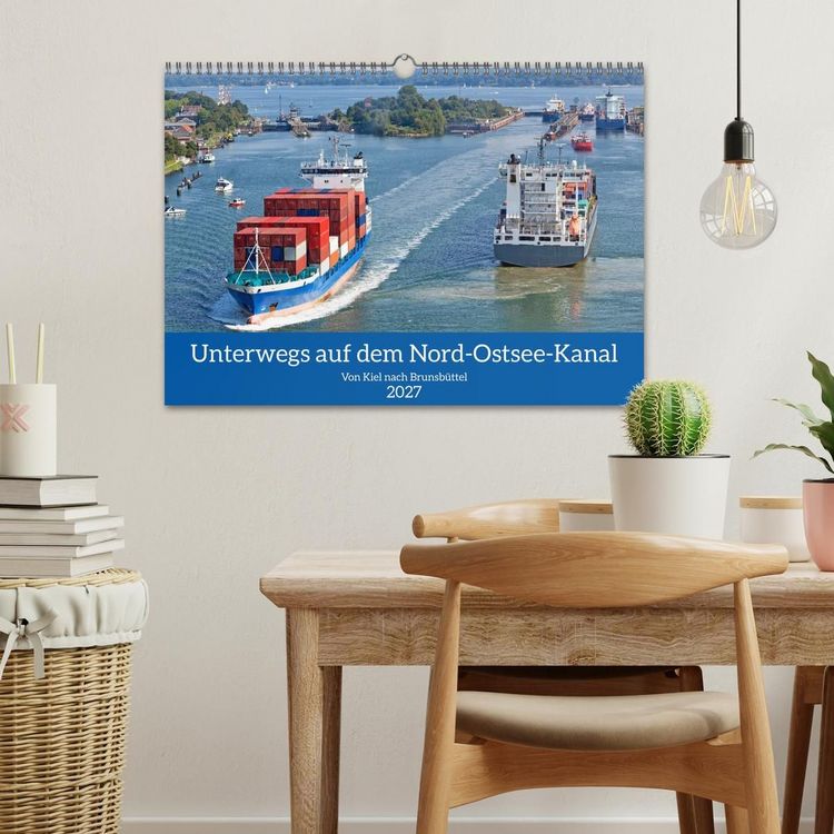 Produktbild: Unterwegs auf dem Nord-Ostsee-Kanal (Wandkalender 2027 DIN A3 quer), CALVENDO Monatskalender
