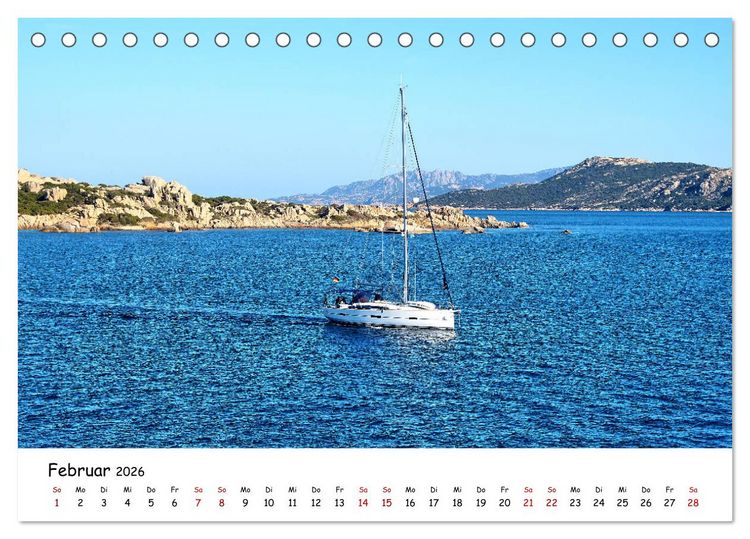 Produktbild: Sardinien - Ein St&uuml;ck Karibik im Mittelmeer (Tischkalender 2026 DIN A5 quer), CALVENDO Monatskalender