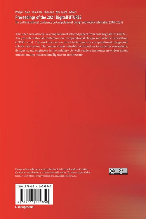 Produktbild: Proceedings of the 2021 DigitalFUTURES