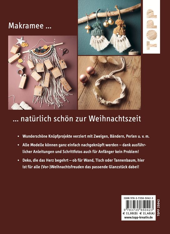 Produktbild: Nat&uuml;rlich Weihnachten mit Makramee (kreativ.kompakt.)
