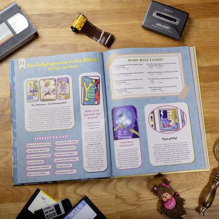 Produktbild: Die 80er Jahre - Das große Wimmelbuch von Walkman bis Wimbledon