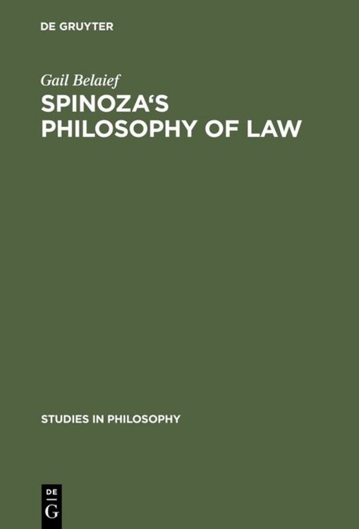 Produktbild: Spinoza's Philosophy of Law