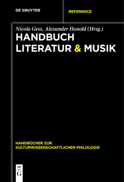 Produktbild: Handbuch Literatur & Musik