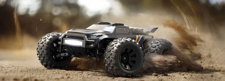 Produktbild: MJX Schwarz Brushless 1:12 RC Modellauto Elektro Monstertruck Allradantrieb (4WD) RtR 2,4 GHz Inkl. Akku und Ladeger&auml;t
