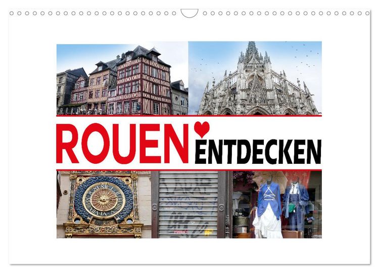Produktbild: Rouen entdecken (Wandkalender 2026 DIN A3 quer), CALVENDO Monatskalender