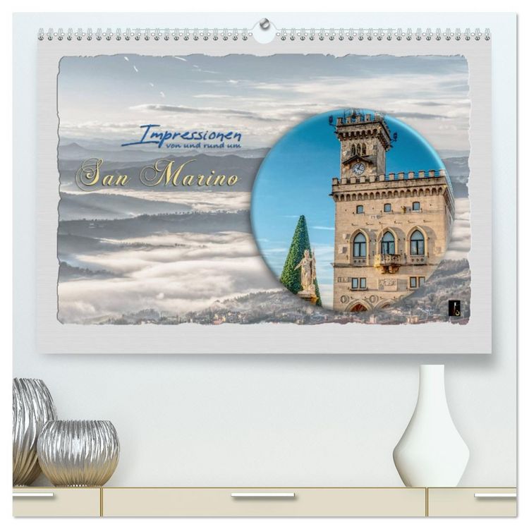Produktbild: Impressionen - von und rund um San Marino (hochwertiger Premium Wandkalender 2026 DIN A2 quer), Kunstdruck in Hochglanz