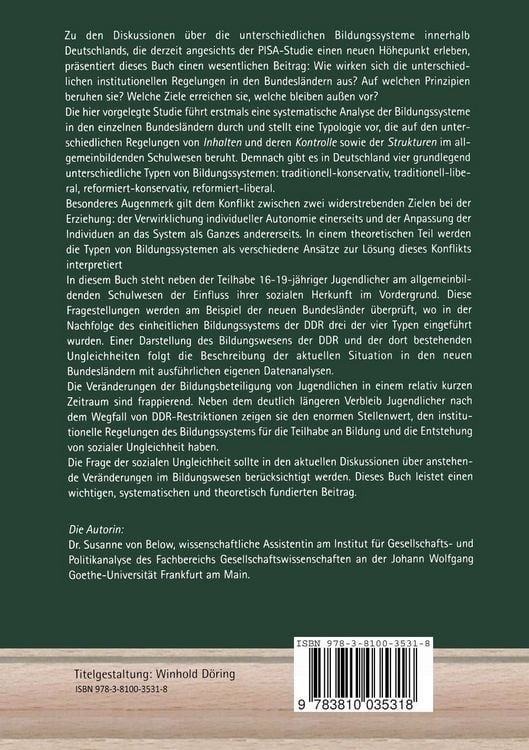 Produktbild: Bildungssysteme und soziale Ungleichheit