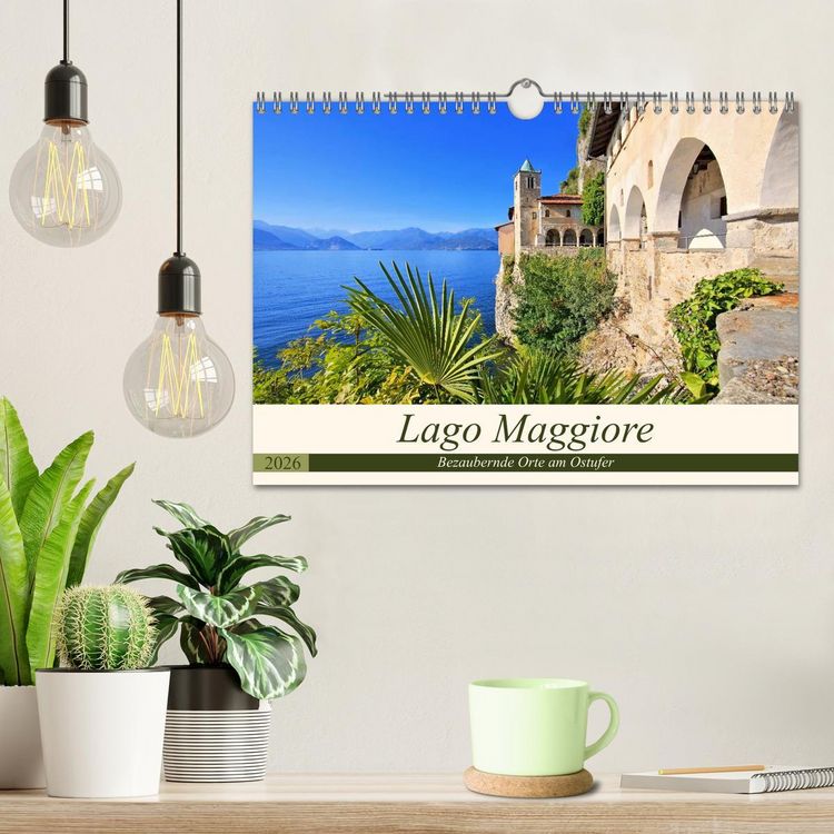 Produktbild: Lago Maggiore - Bezaubernde Orte am Ostufer (Wandkalender 2026 DIN A4 quer), CALVENDO Monatskalender
