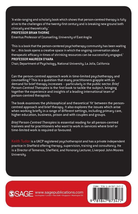 Produktbild: Brief Person-Centred Therapies