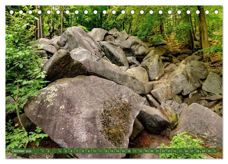 Produktbild: Das Felsenmeer - Natur pur im Odenwald (Tischkalender 2026 DIN A5 quer), CALVENDO Monatskalender