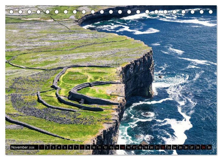 Produktbild: Irlands Westk&uuml;ste - Wild Atlantik Way (Tischkalender 2026 DIN A5 quer), CALVENDO Monatskalender