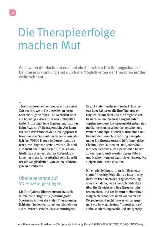 Produktbild: Brustkrebs - Die optimale Ern&auml;hrung f&uuml;r mich