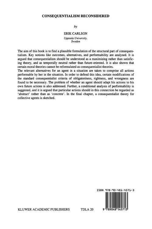 Produktbild: Consequentialism Reconsidered