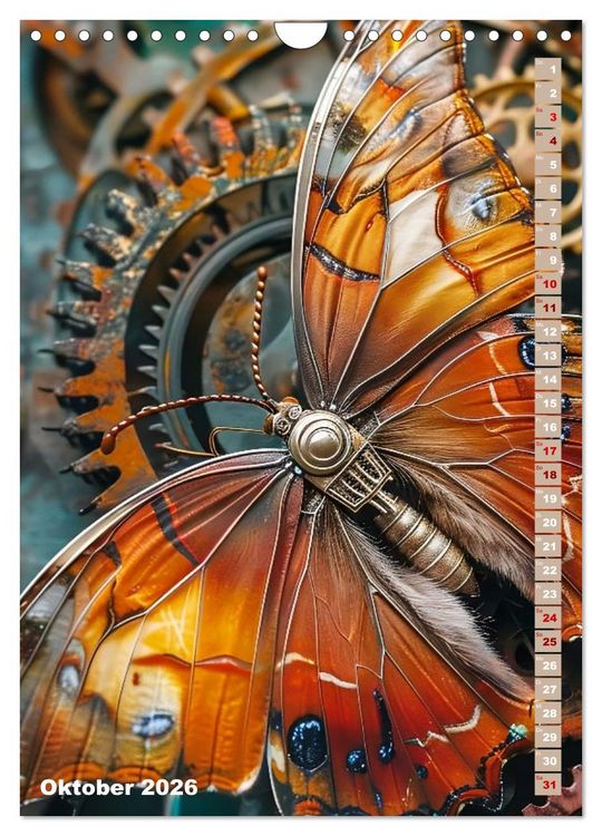 Produktbild: Steampunk Fauna (Wandkalender 2026 DIN A4 hoch), CALVENDO Monatskalender