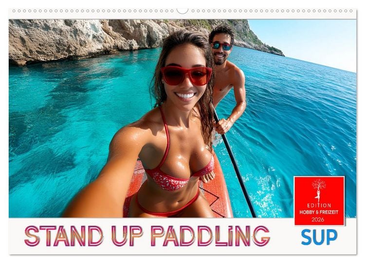 Produktbild: Stand up paddling - SUP (Wandkalender 2026 DIN A2 quer), CALVENDO Monatskalender