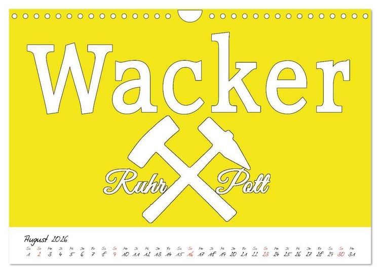 Produktbild: Ruhrpott Vokabeln (Wandkalender 2026 DIN A4 quer), CALVENDO Monatskalender