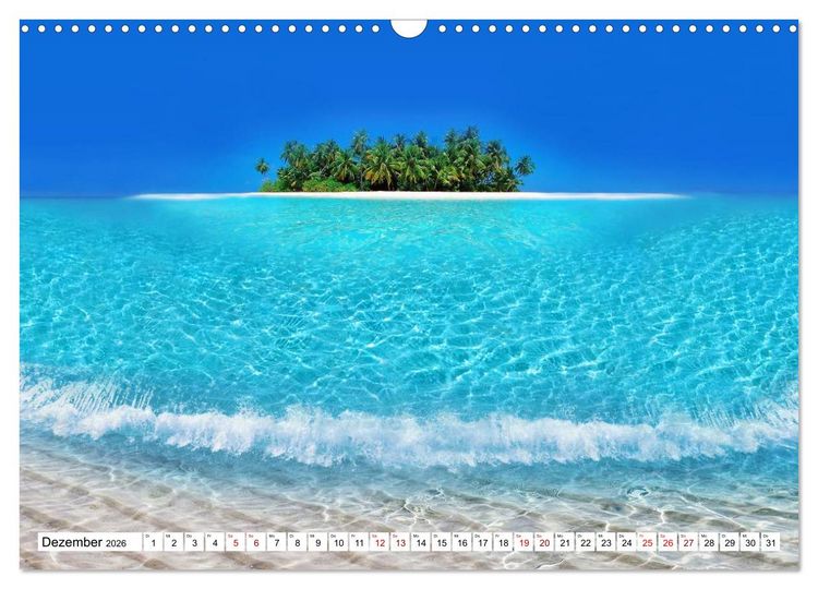 Produktbild: Reif f&uuml;r die S&uuml;dsee. Reise von Fidschi bis Bora Bora (Wandkalender 2026 DIN A3 quer), CALVENDO Monatskalender