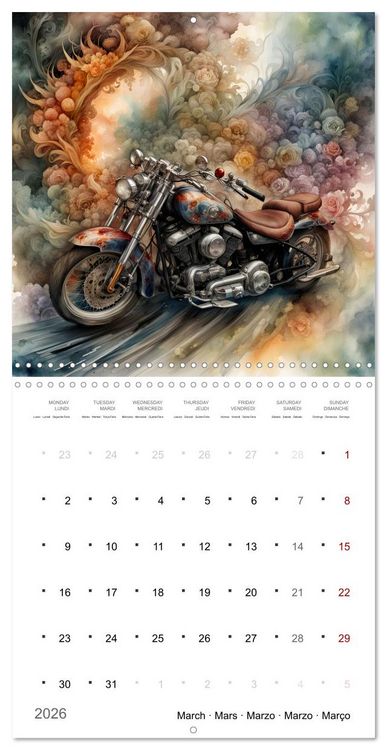 Produktbild: De la m&eacute;canique po&eacute;tique (Calendrier mural carr&eacute; 2026 30x30 cm) Calendrier double avec une page pour vos prises de notes