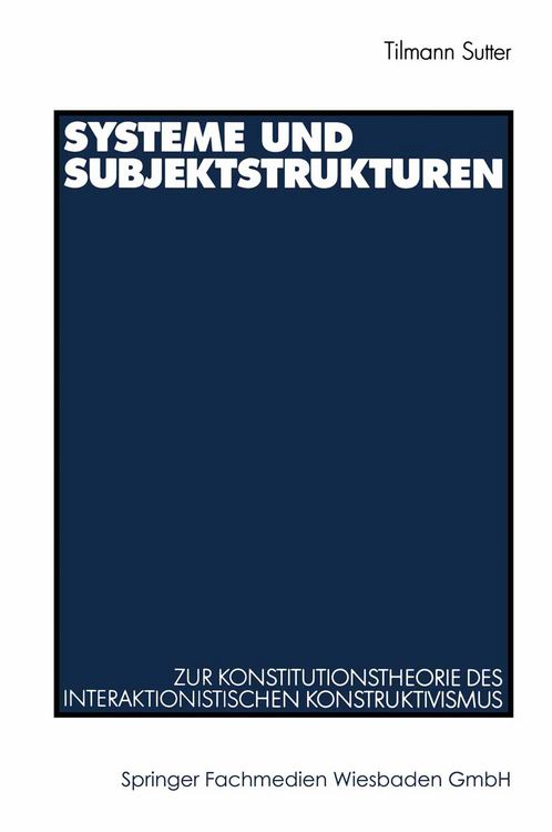 Produktbild: Systeme und Subjektstrukturen