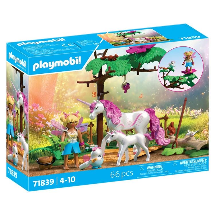 Produktbild: PLAYMOBIL 71839 Zauberhafter Einhorn-Stall f&uuml;r Mama und Fohlen