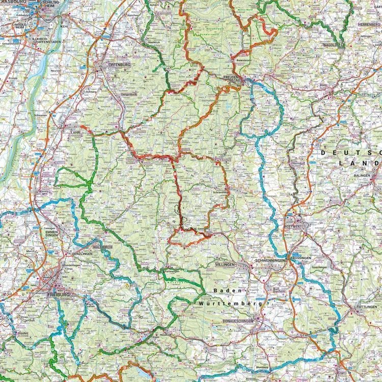 Produktbild: Schwarzwald, Motorradkarte 1:200.000, freytag & berndt