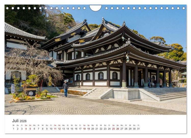 Produktbild: Tempel in Japan (Wandkalender 2026 DIN A4 quer), CALVENDO Monatskalender