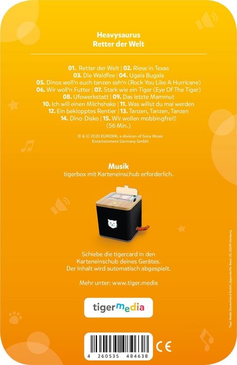 Produktbild: tigercard - Heavysaurus: Retter der Welt
