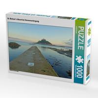 Produktbild: CALVENDO Puzzle St. Michael`s Mount bei Sonnenuntergang | 1000 Teile Lege-Gr&ouml;&szlig;e 64x48cm Foto-Puzzle f&uuml;r gl&uuml;ckliche Stunden