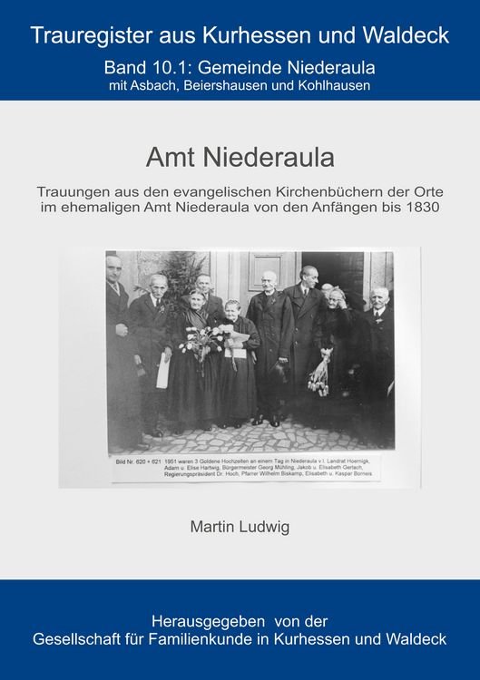 Produktbild: Trauregister Amt Niederaula