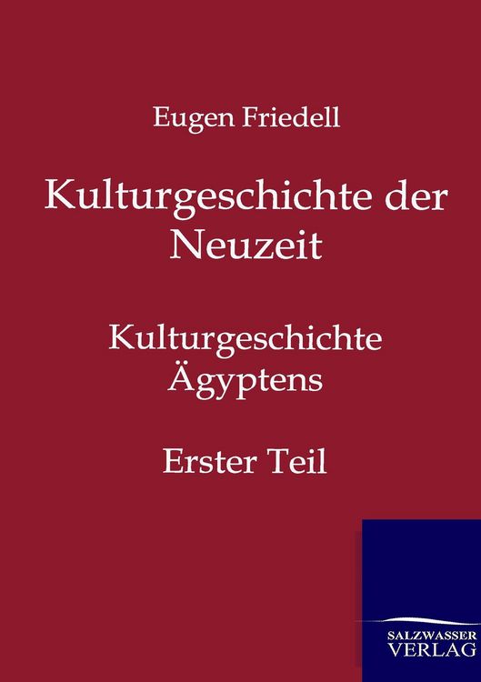 Produktbild: Kulturgeschichte der Neuzeit