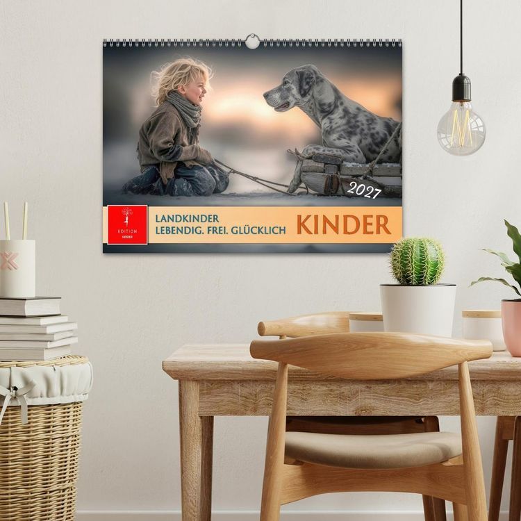 Produktbild: Kinder. Landkinder - Lebendig. Frei. Gl&uuml;cklich. (Wandkalender 2027 DIN A3 quer), CALVENDO Monatskalender