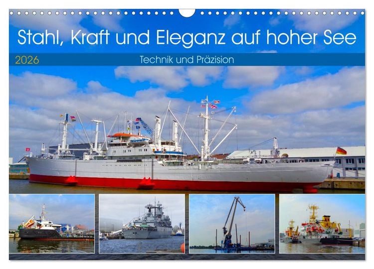 Produktbild: Stahl, Kraft und Eleganz auf hoher See (Wandkalender 2026 DIN A3 quer), CALVENDO Monatskalender