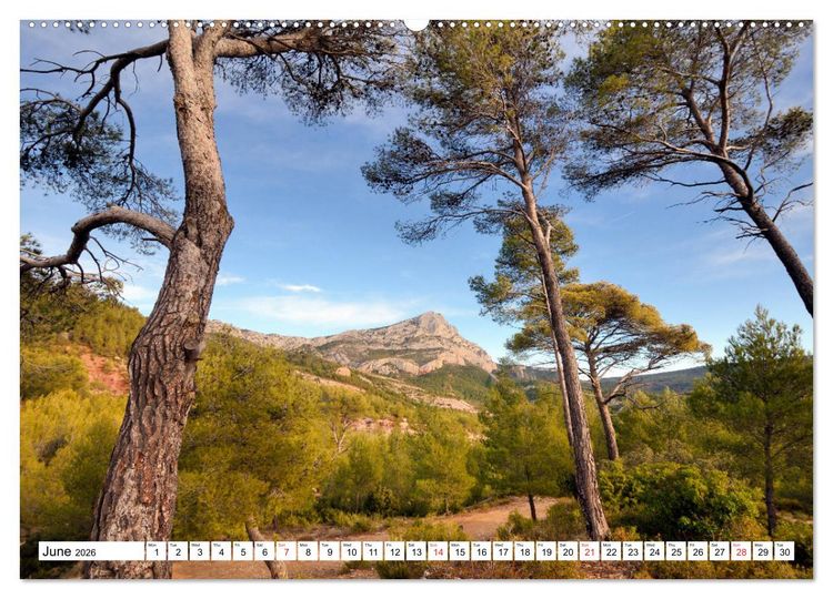 Produktbild: Aix-en-Provence, Provence's historical capital (High Quality Premium Wall Calendar 2026 DIN A2 landscape),CALVENDO 12 Month Wall Calendar