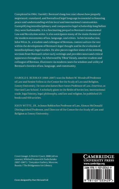 Produktbild: Law and Language