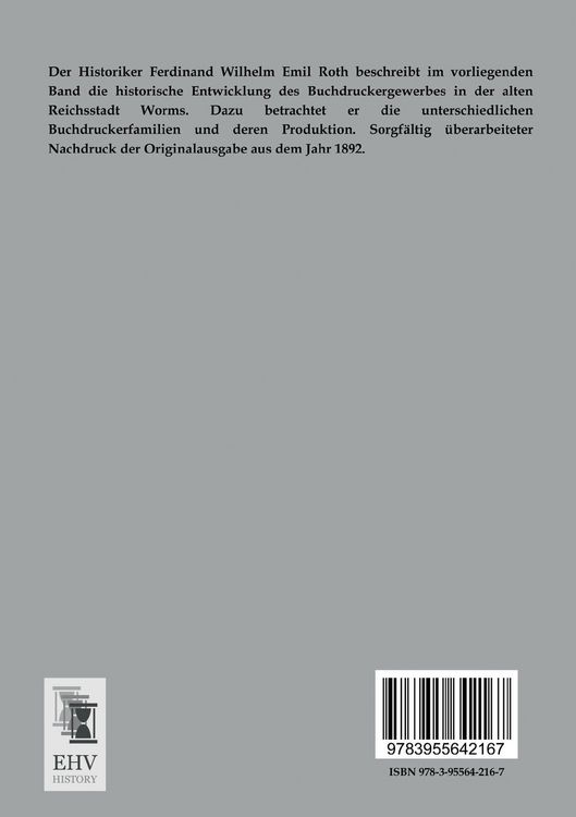 Produktbild: Die Buchdruckereien zu Worms am Rhein im 16. Jahrhundert