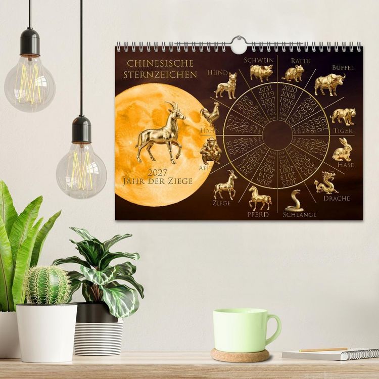 Produktbild: Chinesische Sternzeichen (Wandkalender 2027 DIN A4 quer), CALVENDO Monatskalender