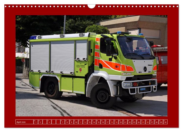 Produktbild: Unimog bei der Feuerwehr (Wandkalender 2026 DIN A3 quer), CALVENDO Monatskalender