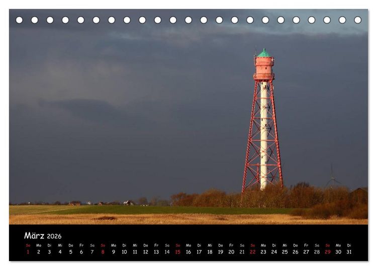 Produktbild: Ostfriesland - Land und Wetter (Tischkalender 2026 DIN A5 quer), CALVENDO Monatskalender